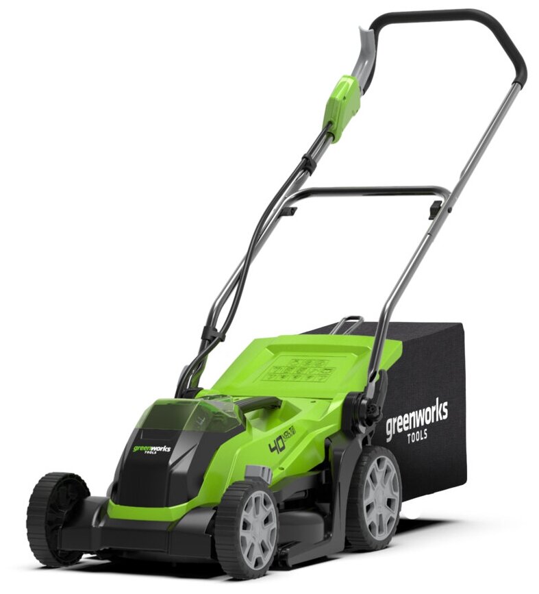 Аккумуляторная газонокосилка G-MAX 40V GREENWORKS G40LM35K2X - фотография № 2