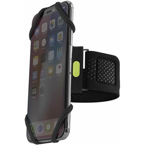 Держатель для смартфона BONE силиконовый на руку размер L универсальный 4.0-6.5 RUN TIE черный