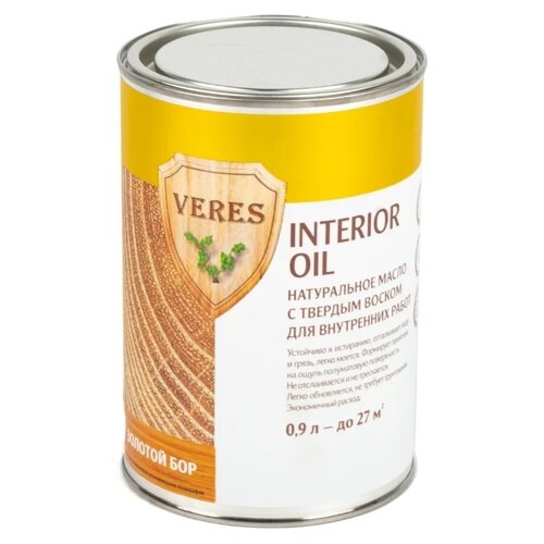 фото Масло veres oil interior, золотой бор, 0.9 л