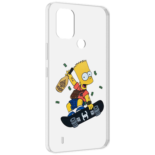 Чехол MyPads барт-скейтер детский для Nokia C31 задняя-панель-накладка-бампер