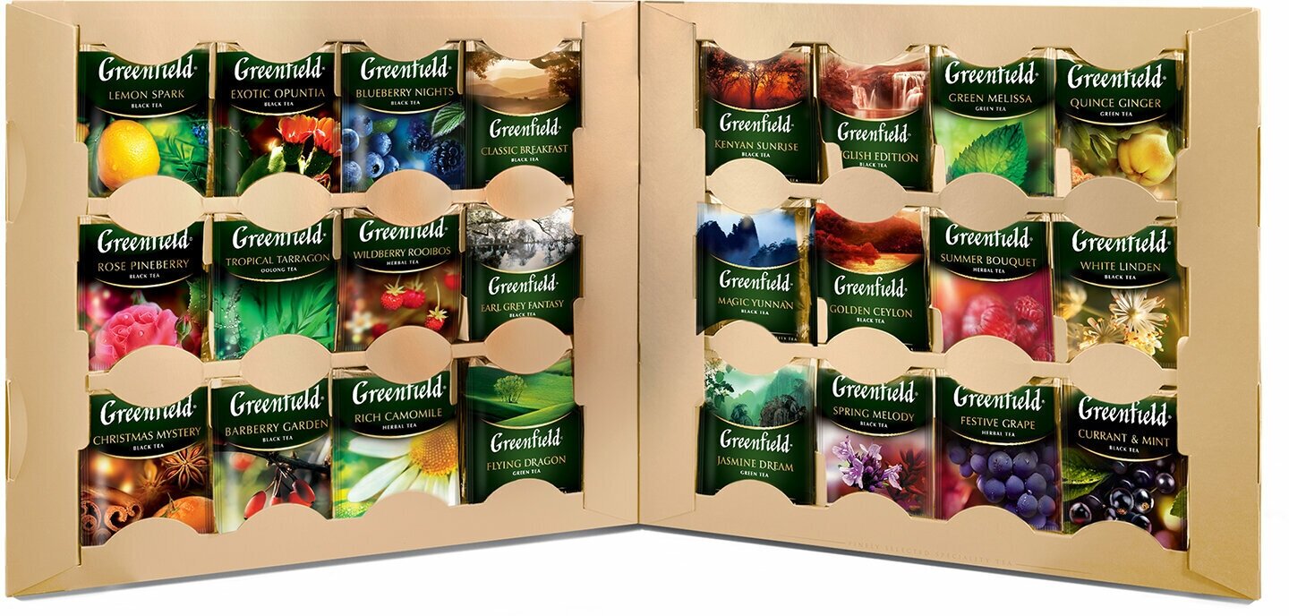 Набор чая Greenfield коллекция великолепного чая 24 вида в пакетиках, 167,2 г - фото №7