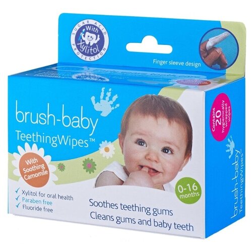 Brush Baby DentalWipes BRB042109 0-16 месяцев 20уп 1199₽