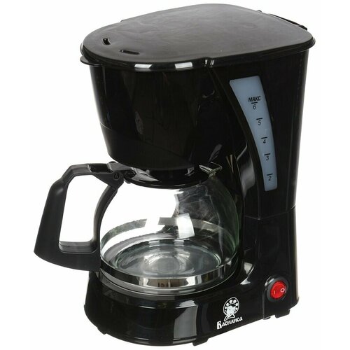 Кофеварка электрическая капельная 06 л Василиса 600 Вт черная КВ2-600 335700₽