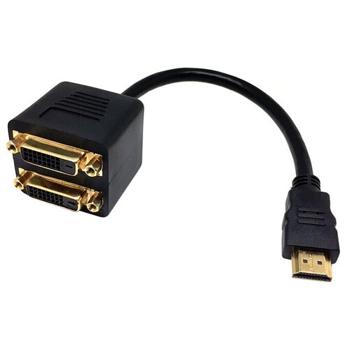 Разветвитель ESPADA HDMI - 2 x DVI-D (EHDMIM2xDVIF25) черный 0.25 м