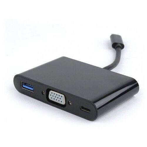 Адаптер Gembird Cablexpert 3 in 1 USB-C to VGA + USB3 + USB-C A-CM-VGA3in1-01