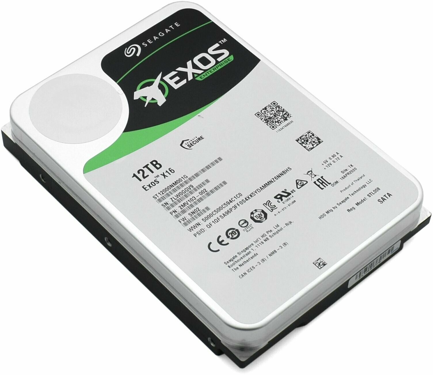 Жесткий диск SEAGATE Exos X16 , 12ТБ, HDD, SATA III, 3.5" - фото №8