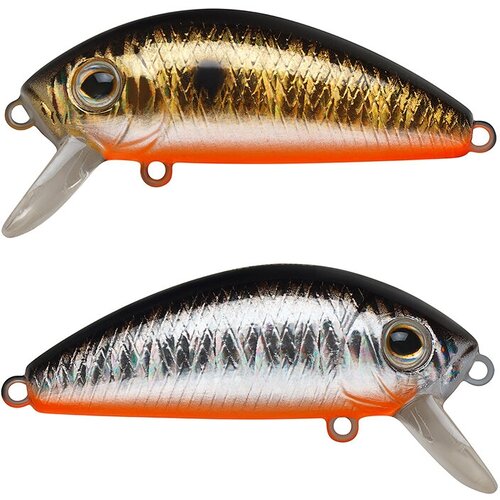 Воблер Минноу Strike Pro Mustang Minnow 45, цвет: A70-613-SBO Double Silver/Smoked, (MG-002F#A70-613 воблер минноу strike pro intriger 120sp цвет a70 613 sbo double silver smoked eg 194b sp a70 613 sbo