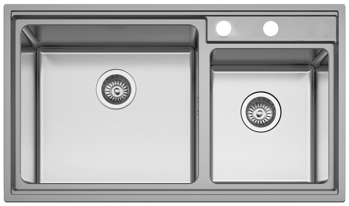 Кухонная мойка Seaman Eco Roma SMR-8650B, вентиль-автомат