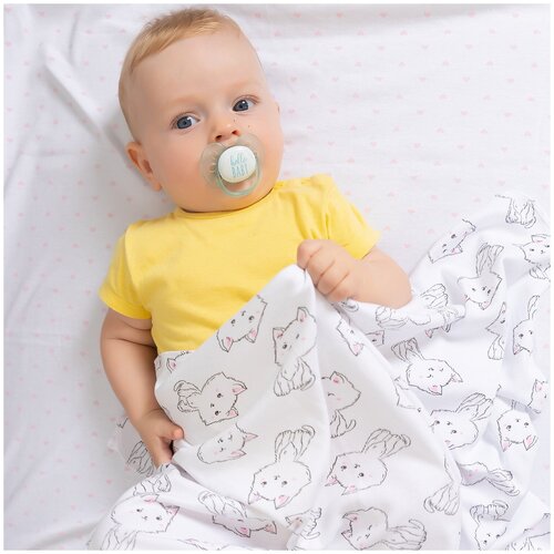 Пеленки для новорожденных трикотажные Восторг милые котята (1 шт., интерлок)