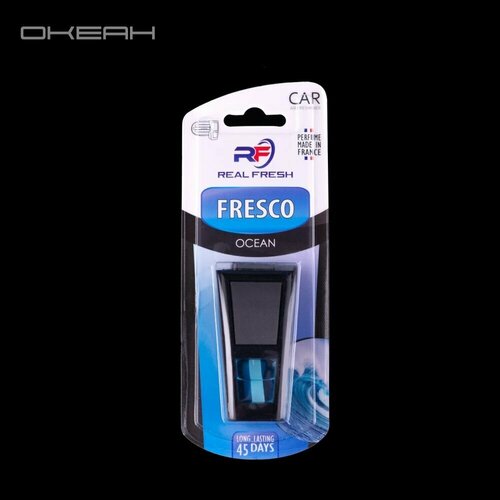 Ароматизатор для автомобиля REAL FRESH FRESCO, 8 ml (Ocean/Океан)