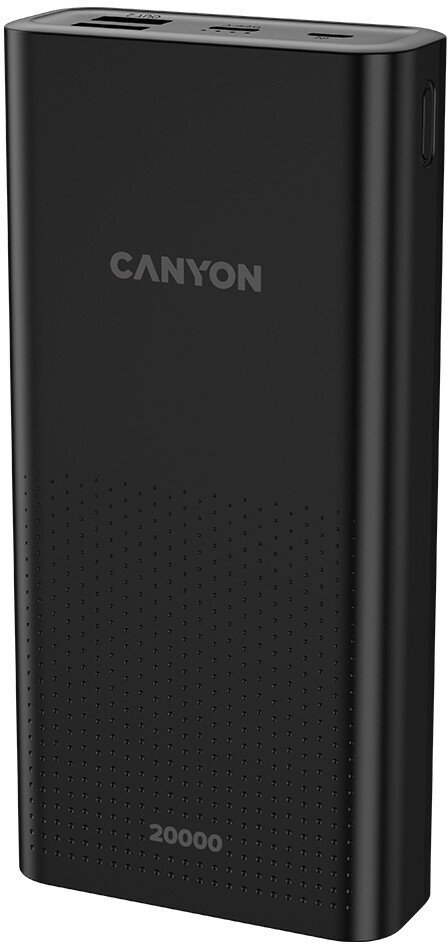 Аккумулятор внешний портативный Canyon 20000mAh, micro-USB/USB Type-C, 2*USB Type-A, black - фото №15