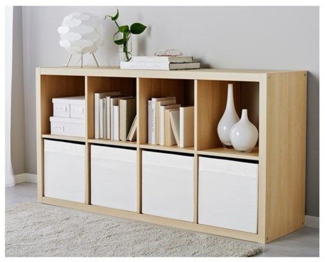 Коробка IKEA дрёна для хранения вещей 33х38х33 см, белый — фото 1