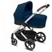 Универсальная коляска Cybex Balios S Lux (3 в 1), Navy blue/silver frame, цвет шасси: серебристый