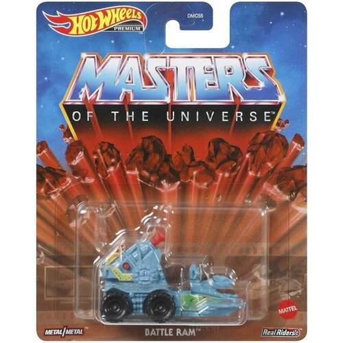 Машинка Hot Wheels PREMIUM Тематическая премиальная MASTERS OF THE UNIVERSE BATTLE RAM DMC55/GRL65 hot wheels машинка тематическая премиальная tv series batmobile