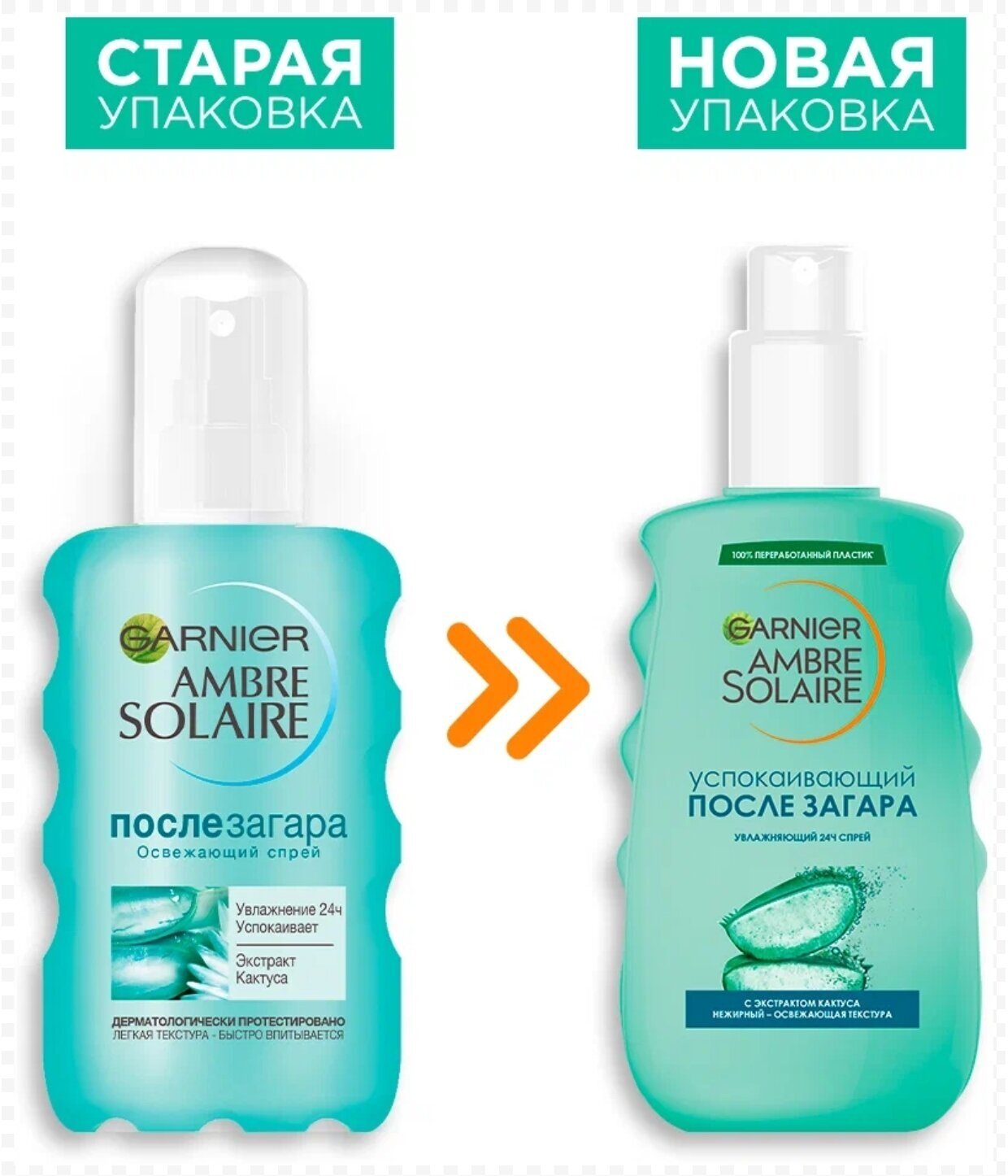 GARNIER Ambre Solaire спрей после загара, 200 мл.