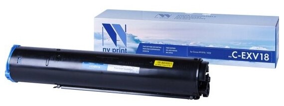 Тонер-туба NV Print NVP совместимый Canon C-EXV18 для IR1018/1022 (8400k)