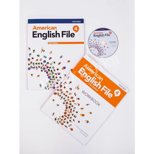 Комплект American English File Level 4- Students book+Workbook+CD