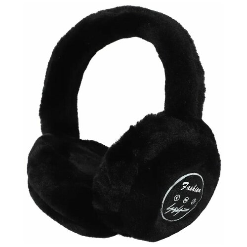 Беспроводные Bluetooth меховые наушники черные 1399₽