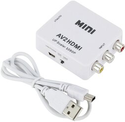 Конвертер PALMEXX AV (RCA) - HDMI, белый