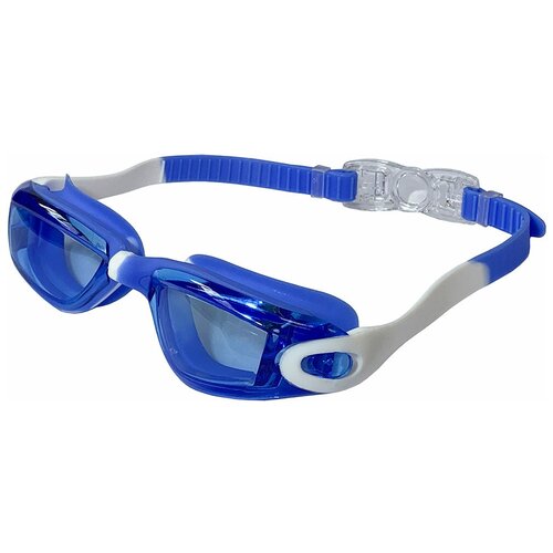 Очки для плавания E38884-1 взрослые (сине/белые) очки для плавания взрослые e39675 сине черные