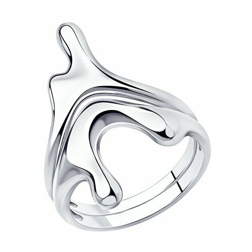 фото Кольцо diamant online, серебро, 925 проба, размер 17.5, серебристый