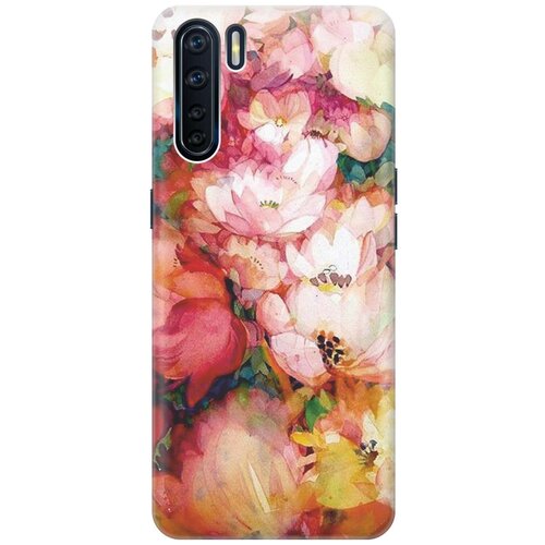 фото Cиликоновый чехол на oppo a91 / reno3 / оппо а93 / рено 3 с принтом "яркие цветы" gosso