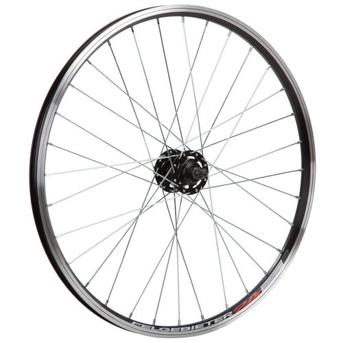 колесо для велосипеда заднее 24 серебристый felgebieter x82333 Колесо для велосипеда переднее Felgebieter Х95068 24 черный/серебристый