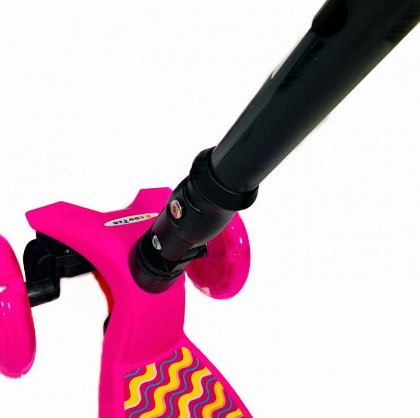 Самокат Scooter, детский складной самокат, самокат розового цвета