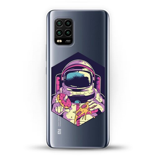 фото Силиконовый чехол еда астронавта на xiaomi mi 10 lite andy & paul