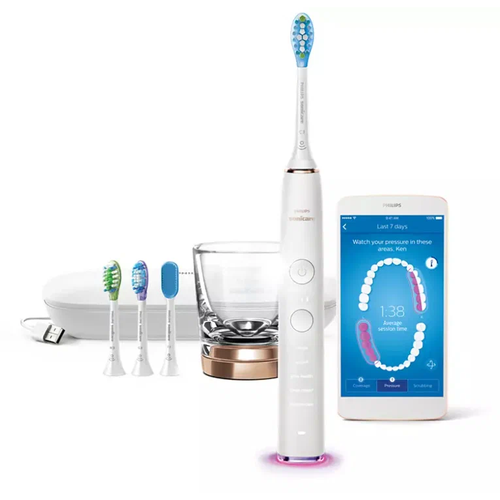 звуковая зубная щетка Philips Sonicare DiamondClean Smart HX9924/61, розовое золото