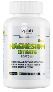 Витаминный комплекс VPLAB Magnesium Citrate, капсулы, 90шт, нейтральный [vp59587] - фото №4