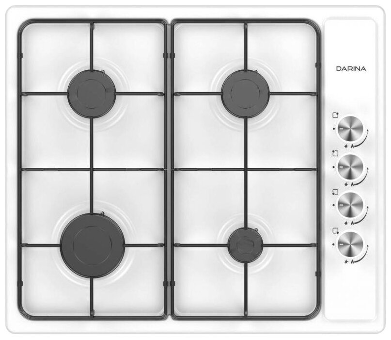 Газовая варочная поверхность Darina T1 BGM 341 11 W белый