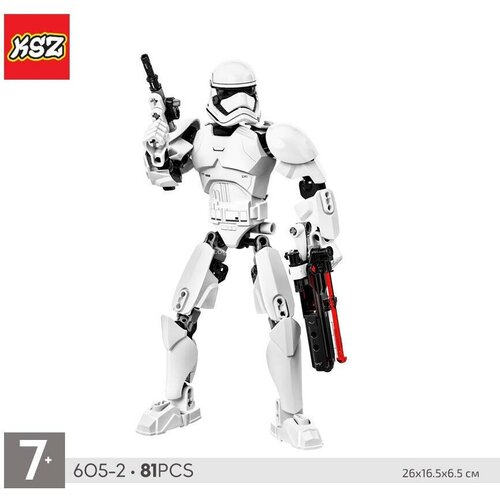 Конструктор Space Wars / Штурмовик Первого ордена / Сборная фигурка, 81 дет. lego brick sketches 40391 штурмовик первого ордена 151 дет