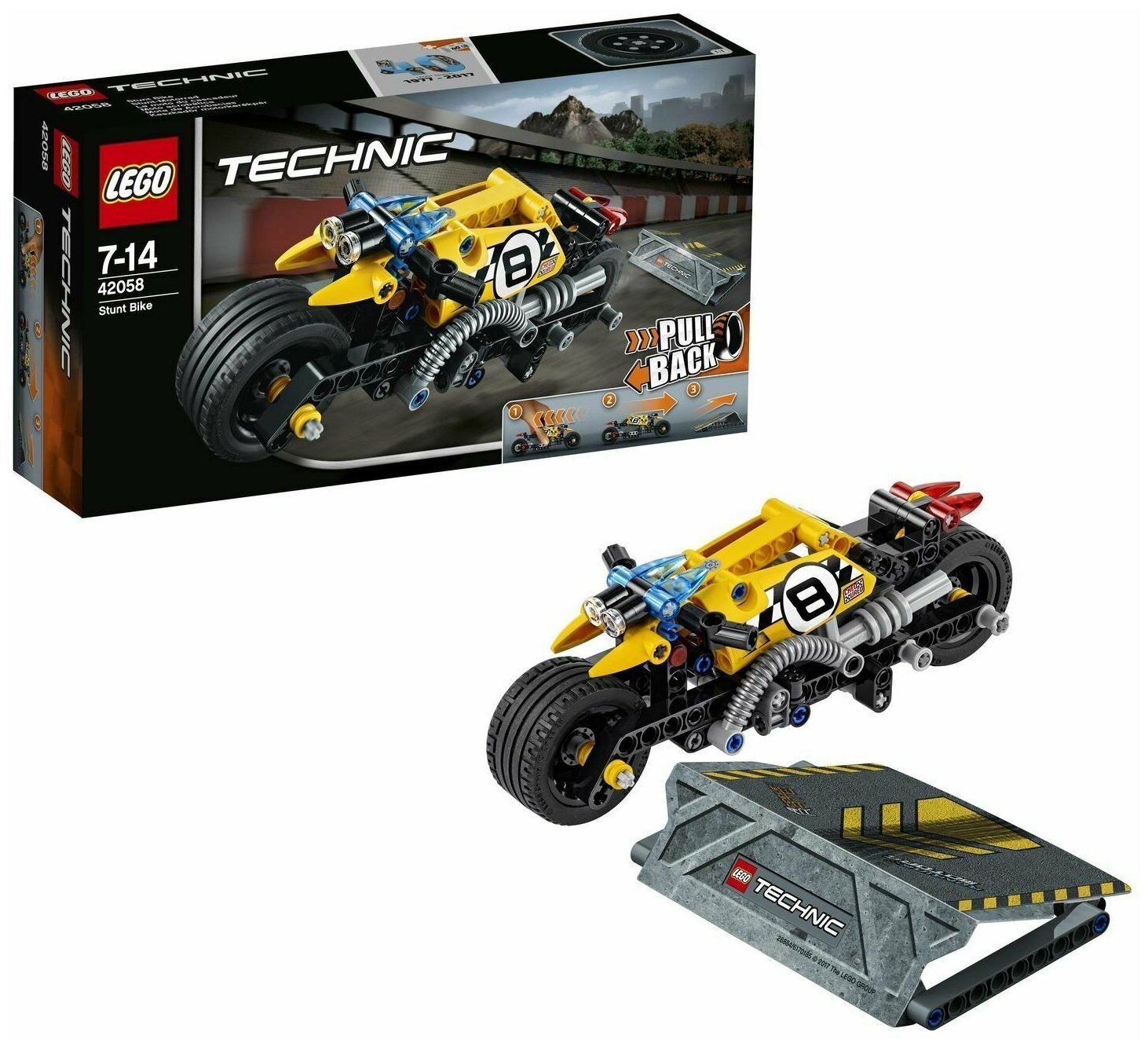 LEGO Technic Мотоцикл для трюков - фото №7