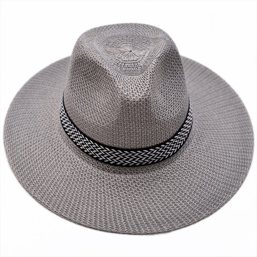 Шляпа , размер 58, серый
