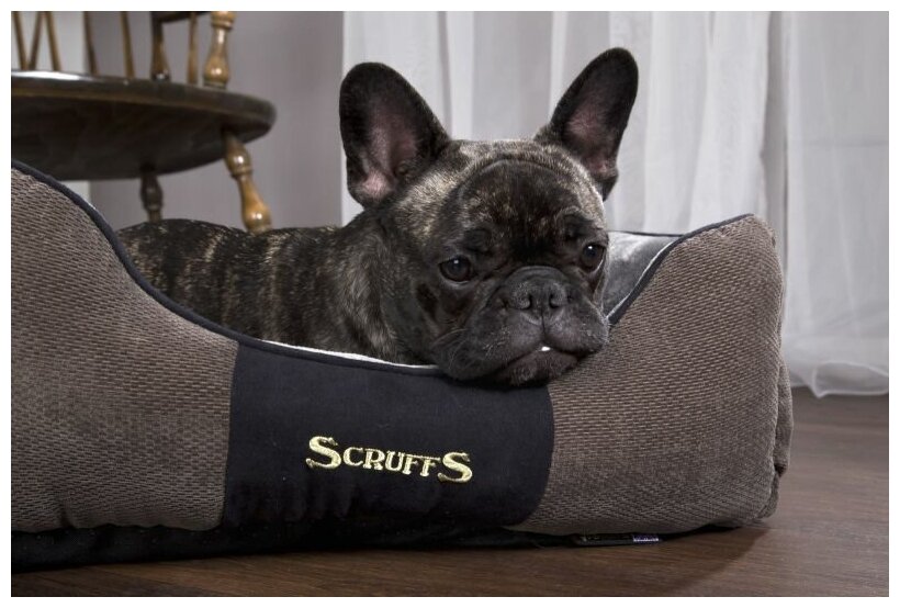 SCRUFFS Chester Лежак с бортиками графит 75*60см - фото №7