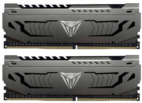 Модуль памяти DDR4 8GB (2*4GB) Patriot Memory PVS48G320C6K Viper Steel PC4-25600 3200MHz CL16 XMP радиатор 1.35V