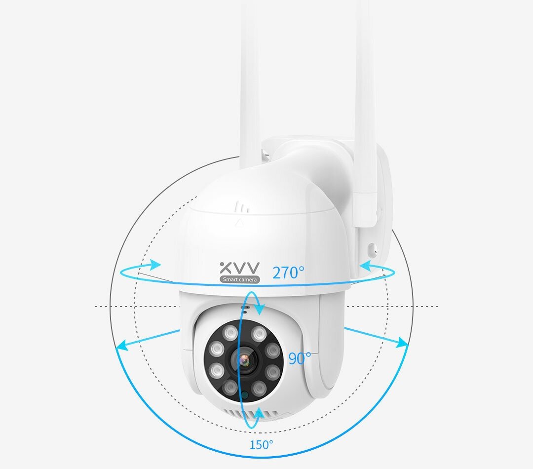 IP-камера Xiaomi Xiaovv Outdoor PTZ 2K FHD Camera (XVV-3630S-P1) - фото №11