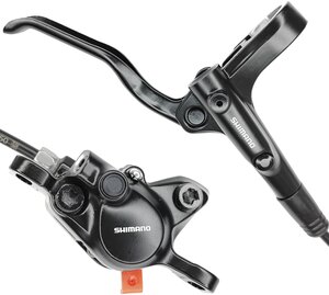 Тормоз гидравлический дисковый, Shimano BL-MT200, гидролиния 170 см, серия MT, задний, под правую руку, черный