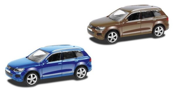 фото Машина металлическая RMZ City 1:43 Volkswagen Touareg, без механизмов, 2 цвета в ассортименте (синий