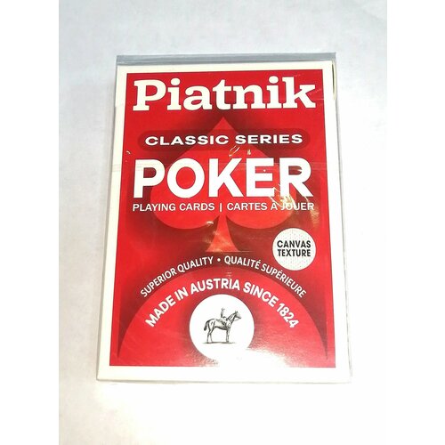 карты игральные poker 55 листов piatnik карты для игры в покер настольная игра Карты игральные Poker 55 листов, Piatnik / Карты для игры в покер / Настольная игра