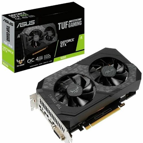 Видеокарта Asus PCI-E NVIDIA GeForce GTX 1650 4096Mb 128 GDDR6 TUF-GTX1650-O4GD6-P-V2-GAMING видеокарта asus gtx 1650 4096mb tuf gtx1650 o4gd6 gaming