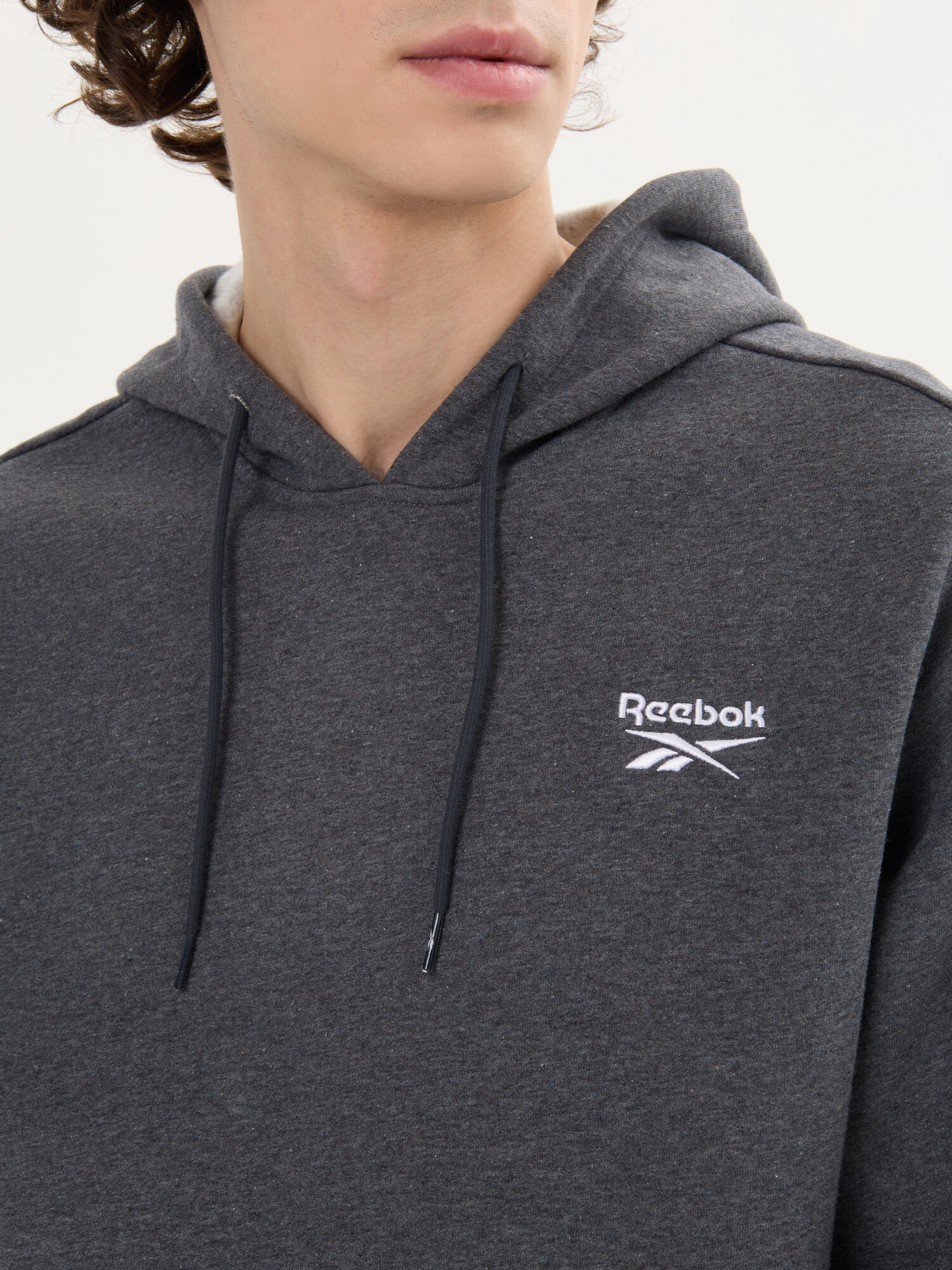 Худи спортивное Reebok Identity Small Logo, размер M INT , , серый — фото 1