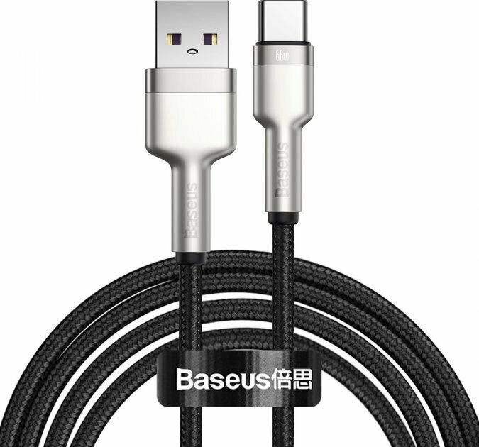 Кабель Baseus Cafule Series Metal Data Cable CAKF000201 2m Black