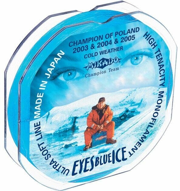 Леска мононить Mikado EYES BLUE ICE 016 (25 м) - 3.80 кг.