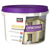 Краска структурная для наружных и внутренних работ VGT Protector (7кг)