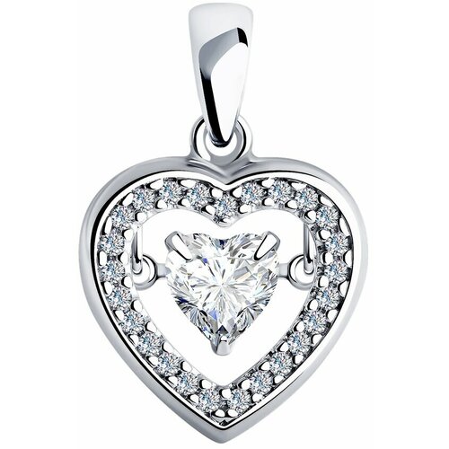 фото Подвеска из серебра с фианитами яхонт ювелирный арт. 2717456