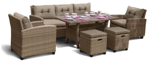 Комплект мебели Afina Garden AFM-310 beige/grey