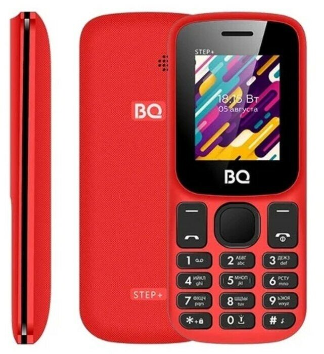 Сотовый телефон BQ M-1848 Step+ 1.77" 2 sim microSD 600 мАч черно-красный