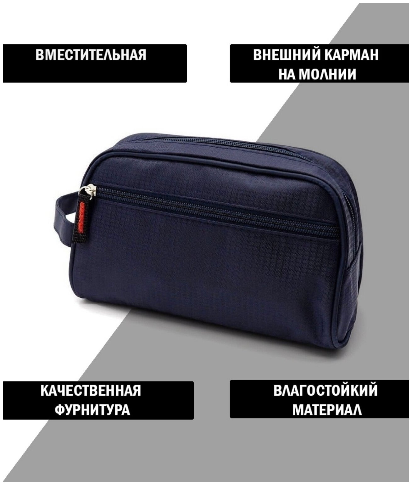 Универсальная косметичка унисекс/син